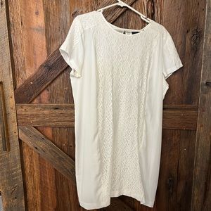 APT 9 white mini dress with lace detail